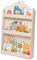 moblì Dotty by montessorianische Bücherregal für Kinder |3 hohe Regale aus natürlichem Birkenholz | Frontale Positionierung der Bücher | Platzsparend | Made in Italy, Natürliches Holz, Häuschen