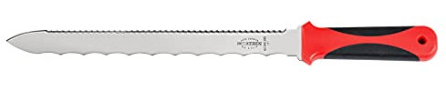 F. DICK Dämmstoffmesser doppelschneidig (Klingenlänge 28 cm, Wellenschliff + Sägeschliff, Messer für kompakte/unflexible Dämmstoffe, Griff ergonomisch) 60390285