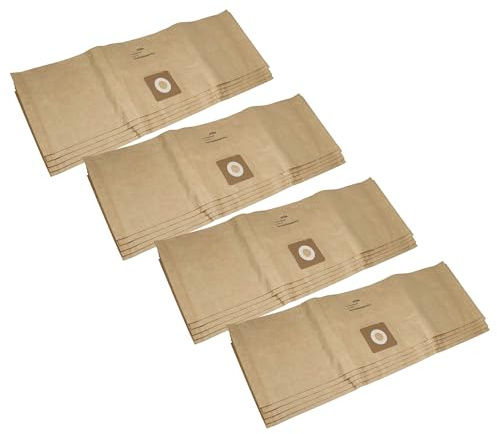 vhbw 20x Staubbeutel Ersatz für Bosch 2609256F33 für Staubsauger | 29,5cm x 26cm braun