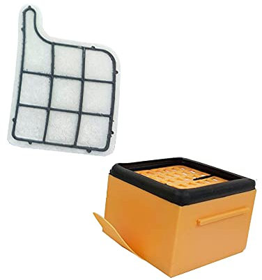 1 FILTRO EPA + 1 FILTRO MOTORE PER FOLLETTO KOBOLD VK 135 136 COPPIA PER ASPIRAPOLVERE VORWERK ADATTABILI