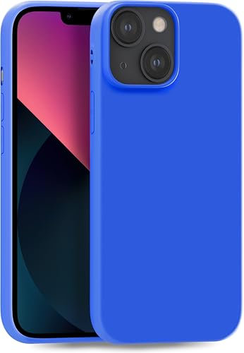 MyGadget Hülle kompatibel mit iPhone 13 - robuste Handyhülle TPU Case Slim Silikonhülle - Back Cover Kratzfest Schutzhülle matt Königsblau