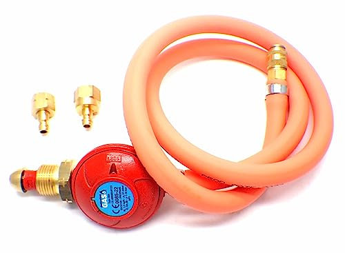 Huddersfield Gas Branded Screw on Propane Universal Quick Release BBQ kit fits 5/8 UNF & 1/4 Bsp LHT