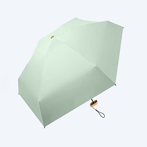 YZHY Mini Paraguas de 5 Varillas Bolsillo Paraguas Plegable Ultraligero Mini Paraguas Plegable de Goma Sombrillas Soleado Viajes Impermeable A Prueba De Viento protección UV