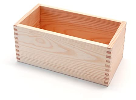 Prestige Wicker Rectangular Wooden Open Display Storage Box