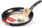 Moneta Gea Poêle, 32 cm, aluminium 100% recyclé, pour chaque cuisson, y compris l'induction. Fabriqué en Italie, Noir