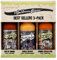 Torchbearer Sauces Best-Sellers 3 Pack Mini Hot Sauce Gift Set, 3x 50 ml (1.7 Oz) - Zombie Apocalypse, Garlic Reaper, Son of Zombie