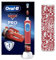 Oral-B Pro Kids Cars Elektrische Zahnbürste/Electric Toothbrush für Kinder ab 3 Jahren, inkl. Sensitiv+ Modus für Zahnpflege, extra weiche Borsten, 1 Aufsteckbürste, 1 Reiseetui, 4 Sticker, rot/blau