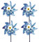4 Piece Effaroucheur Oiseaux Decoration Jardin Pic Anti Pigeon Dissuasion Anti-Oiseaux réfléchissant pour Moulin à Vent Réfléchissant pour Protéger Le Jardin, Verger et Cour Intérieure