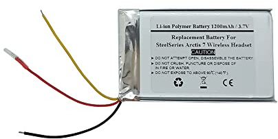 1200mAh 3.7V Replacement Battery For SteelSerie s Arctis 7 Wireless Headset, AEC503759