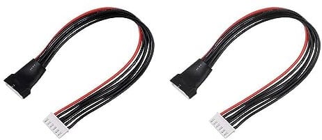 2X Stück 5S JST-XH Balancer-Kabel 20 cm Silikonkabel 20AWG Stecker / Buchse LiPo Akku Ladegerät Verlängerung Adapter