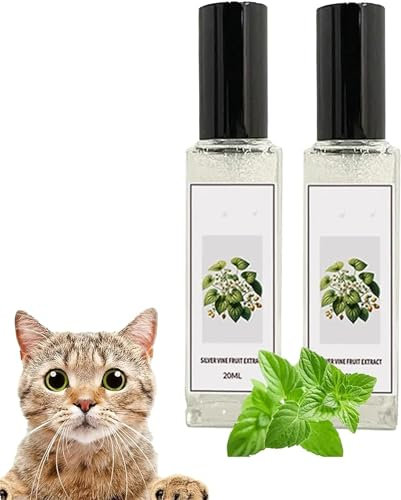IFFANY Spray d'herbe à Chat pour Chats, Spray de Joie pour Chat à Base de Plantes, Brume de pulvérisation pour gratter Le Chat, Spray d'entraînement pour Chat pour soulager l'anxiété