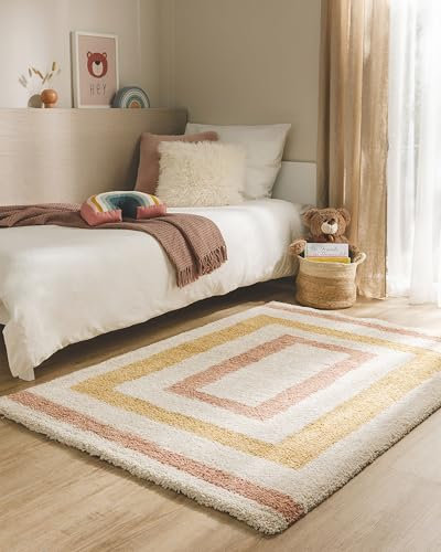 benuta Lytte Kinderteppich Gobi - Multicolor 120x170 cm - Kunstfaser - Rechteckig & im Style: Geometrisch, Hygge & Cozy, Scandi Living - Pflegeleicht für Kinderzimmer, Wohnzimmer, Schlafzimmer