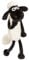 NICI Kuscheltier Shaun das Schaf 35cm weiß - Stofftier aus weichem Plüsch, niedliches Plüschtier zum Kuscheln und Spielen, für Kinder & Erwachsene - tolle Geschenkidee - 49185
