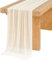 Mateju 1 Pièce Voilage Arche Mariage Décoration Mariage, Tenture Romantique Mariage Arche Tenture Mariage Rideau de Gaze pour Toile de Fond Déco Mariage Fenêtre Salon (80x1000cm,Beige)