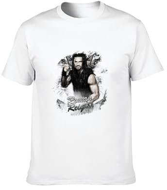 Roman Reigns Fashion Lazy minority EU size Retro T-shirt White M