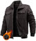 PASUDA Veste Homme Polaire Vestes Cargo Hiver Manteau Coton Chaud Épaisse avec Zippée Blouson Militaire Manteaux Thermique Coupe-Vent Casual Travail avec Poches (Gris Foncé, XL)