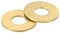 sourcing map M3 Flat Washer, 200 Pcs Brass Ring Flat Washers 8mm OD 0.5mm Thick Metal Sealing Gasket Ring for Screws Bolts Nuts
