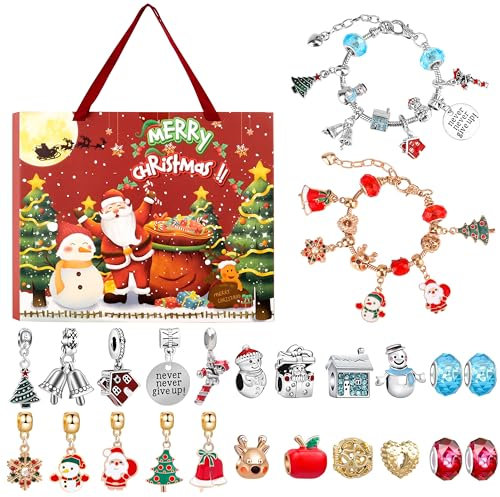Belloxis Adventskalender Schmuck Adventskalender Mädchen Adventskalender 2024 Weihnachtskalender