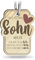 Sohn Schlüsselanhänger handgemacht aus Holz, Glücksbringer, Geschenke für Sohn, Teenager Jungen Geschenk, Coole Sachen für Teenager Jungen, bester Sohn der Welt