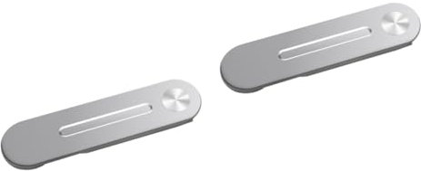 MERRYHAPY 2pcs Magnetic Phone Holder for Laptop Cell Phone Stand Laptop Side Mount Desk Stand