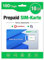 EIOTCLUB Prepaid SIM Karte ohne Vertrag, Kompatibel mit Vodafone & O2 Netz, 18GB for 180 Tage, Nur Daten