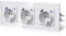 BSEED Enchufes con 20W USB y Tipo C,Enchufe Pared con Cristal,Carga Rápida,Instalación Con Garfio,E-Serie,3 Enchufes con 20W USB y Tipo C,228mm Blanco