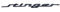 AYHYA Auto Emblem Logo für Kia Stinger GT, Auto Etikett Metallaufkleber Kühlerfigur- Emblem Aufkleber, Auto Styling Dekoratives Ersatz Emblem-Einfach Zu Bedienen, Black