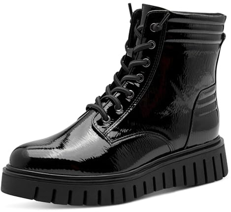 MARCO TOZZI Women's Mode-Stiefel 2-25215-45 Fashion Boot, Black (Black Patent), 9 UK