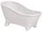 Seifenschale weiß - Form Badewanne Wanne Deko Badezimmer Dekowanne aus Keramik 16x7x9 cm (BxTxH)