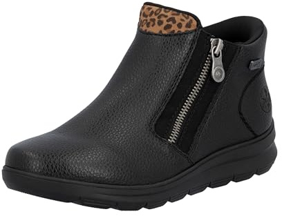 Rieker Z0059-00 Schlupfstiefel Kunstleder Damen in schwarz