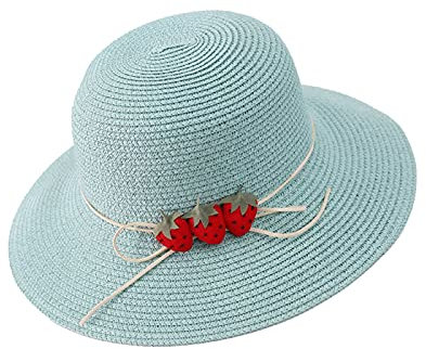 Generisch Protest Sonnenhut SunhatsStroh gewebte -UltraaußenMädchen Sonnenhut 1 Jahr Mädchen (Light Blue, One Size)