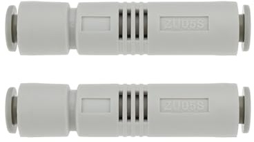 eMagTech 2 Piezas de Eyector de Vacío de Conexión Neumática ZU05S Puerto 6 Mm 59x13,3mm 85 KPa Eyector de Vacío de Tubo Recto para Automóviles Semiconductores Electrónica Máquinas Herramientas
