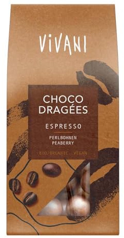 Vivani Choco Dragées, Espresso, 75g (1)