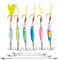 6 teiliges 7g Angelköder Set, Metallköder, Meeres-Spinner, mit 6 hochfesten Angelköder-Vorfächern für Hecht, Karpfen, Forelle, Barsch, Wels und Mandarinfisch