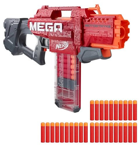 NERF - N-Strike Elite Mega MotoStryke - Spielzeugblaster inkl. 10 Darts & 30 Extra-Darts