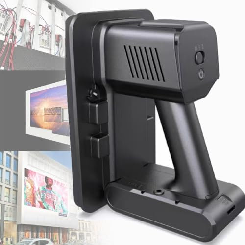 XUXIAO Saugnapf mit Saugnapfgriff, Elektrischer Saugnapf für LED-Displays, Tragkraft 30 kg/66 lbs, Herausnehmbarer Akku, für gekrümmte Bildschirme, Bodenfliesenbildschirme, COB/GOB