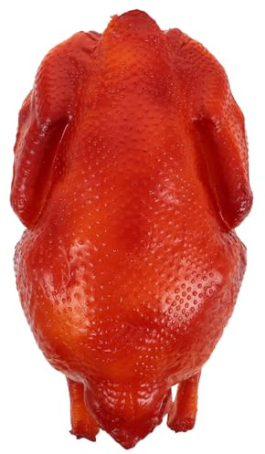 INOOMP Realistisches Falsches Gekochtes Hähnchen Modell aus Pu mit Stabiler Bauweise Braun für Küchen und Feiertagsdekoration Wie Thanksgiving Geeignet
