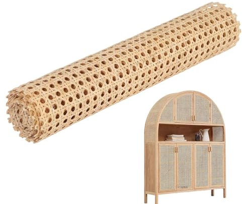 Rouleau de rotin, Rouleau de tissu de canne - Canne tressée en maille,Fournitures de projet de flagellation imperméables pour armoires, chaises, plafonds, meubles, feuilles de sangle de canne tagliab