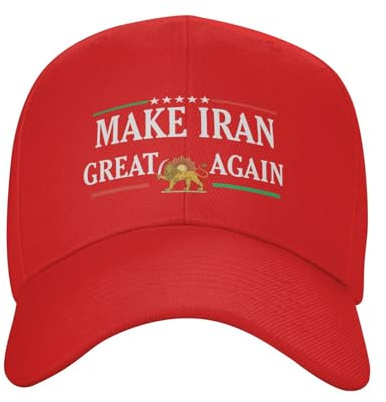 HACXZ Make Iran Great Again“ Trucker-Cap für Damen und Herren, Schwarz, K19