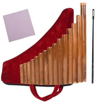 mophrati 15 flauti di Pan cinesi, strumento musicale tradizionale, divertente, facile da imparare, per principianti di tutte le età. Vengono prodotti toni diversi quando l'aria