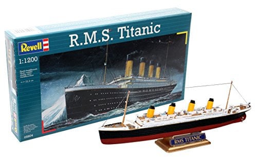 Revell RV05804 Modellbausatz Schiff 1:1200 - R.M.S. Titanic im Maßstab 1:1200, Level 3, originalgetreue Nachbildung mit vielen Details, Kreuzfahrtschiff, 05804