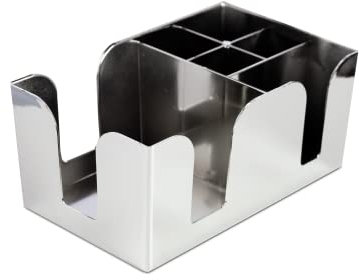 Plastic Chrome Bar Caddy | bar@drinkstuff Chrome Effect Plastic Bar Caddies Bar Storage, Napkin Holder, Straws, Stirrers & Cocktail Accessories Holder