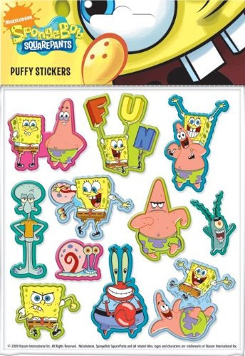 Aufkleber Set Spongebob Schwammkopf