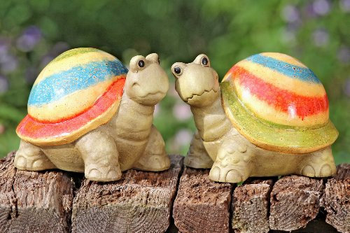 Schildkröte Terakotta Garten Teich Dekofigur Tierdeko Tiere Stückpreis