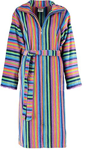 Cawö Damen Bademantel mit Reißverschluss 1456 Fb. 14 - multicolor Größe 36