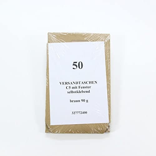 Elepa - rössler kuvert 30022379 Versandtaschen C5 mit Fenster SK 90g braun