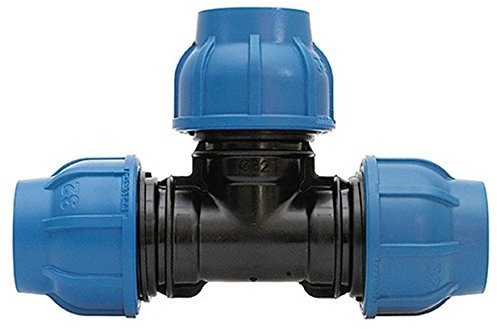 Conector en T tubo polietileno conector Plus Irritec 40 x 40 x 40 mm