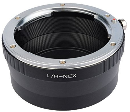 B.I.G. 421346 Objektivadapter mit Linse Leica R an Sony E schwarz