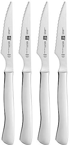 Zwilling Knives Steakmesser-Set, 4-teilig, Edelstahl, Wellenschliff