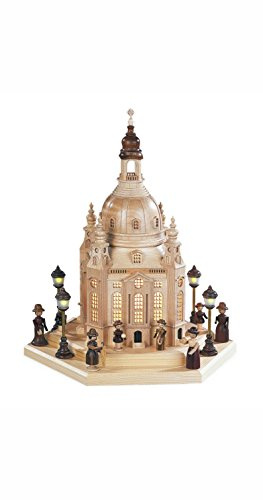 Frauenkirche Dresden groß mit Innenbeleuchtung - Müller Erzgebirge